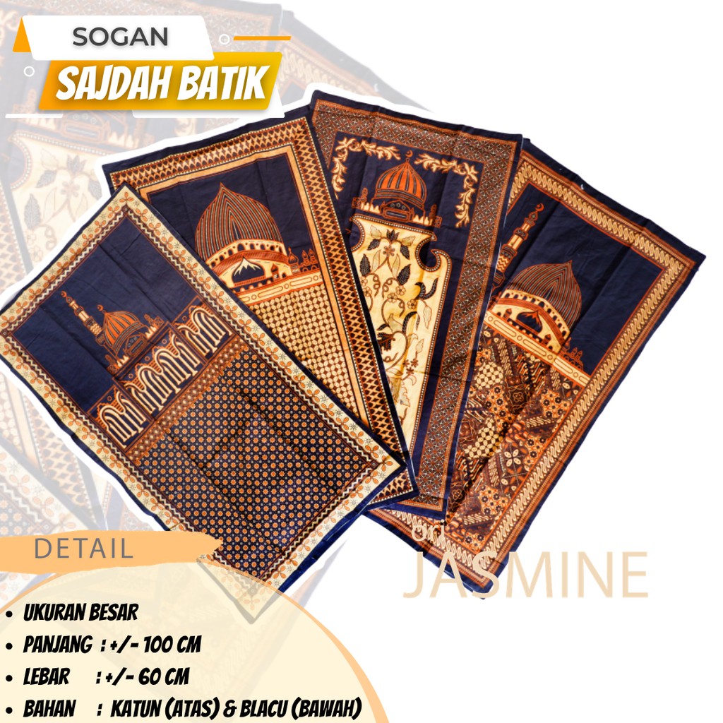 Sajadah batik sogan sajadah batik kanvas sajadah etnik batik murah