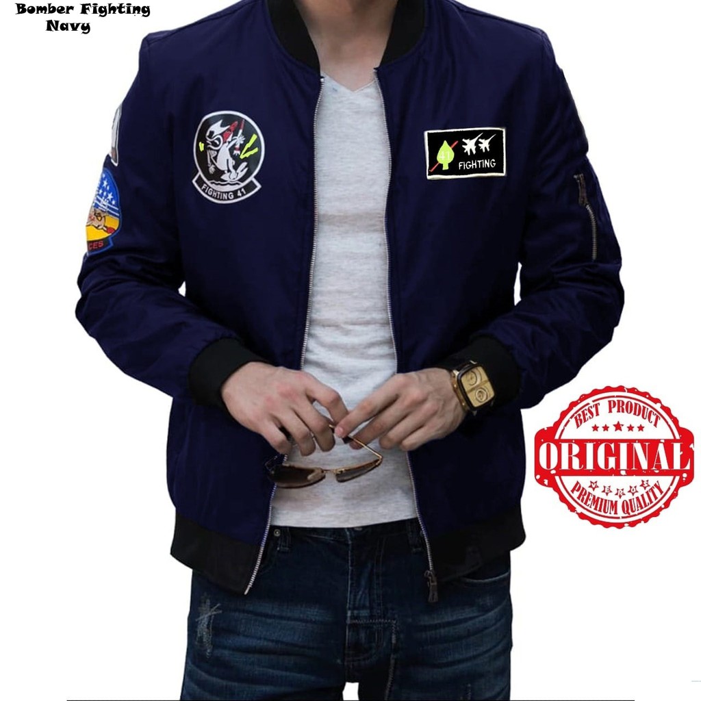 Jaket Bomber Fighting/Jaket Bomber Cowok Termurah/Jaket Outdoor Pria/Jaket Casual Stylish Pria