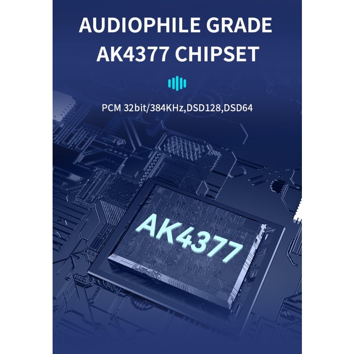 7HZ 71 DAC USB Type C Dongle AK4377 Amplifier DSD PCM 32bit/384kHz