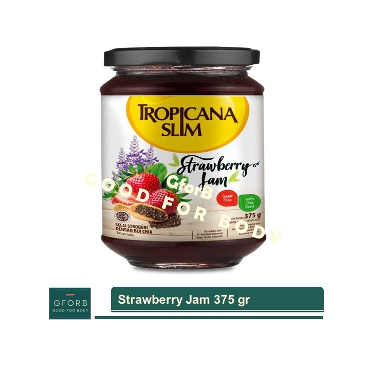 

Tropicana Slim Strawberry Jam 375 gr Selai Roti