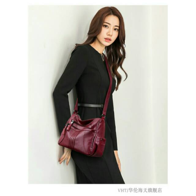 Satu7an T122 TAS SELEMPANG WANITA Sling Bag Slempang Murah Bahan Import Grosir COD Clutch  Shoulder