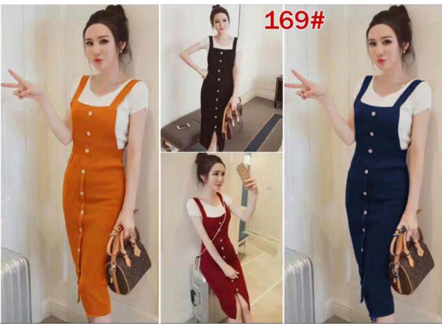 OVERALL ROK KNIT BUTTON RAJUT IMPORT