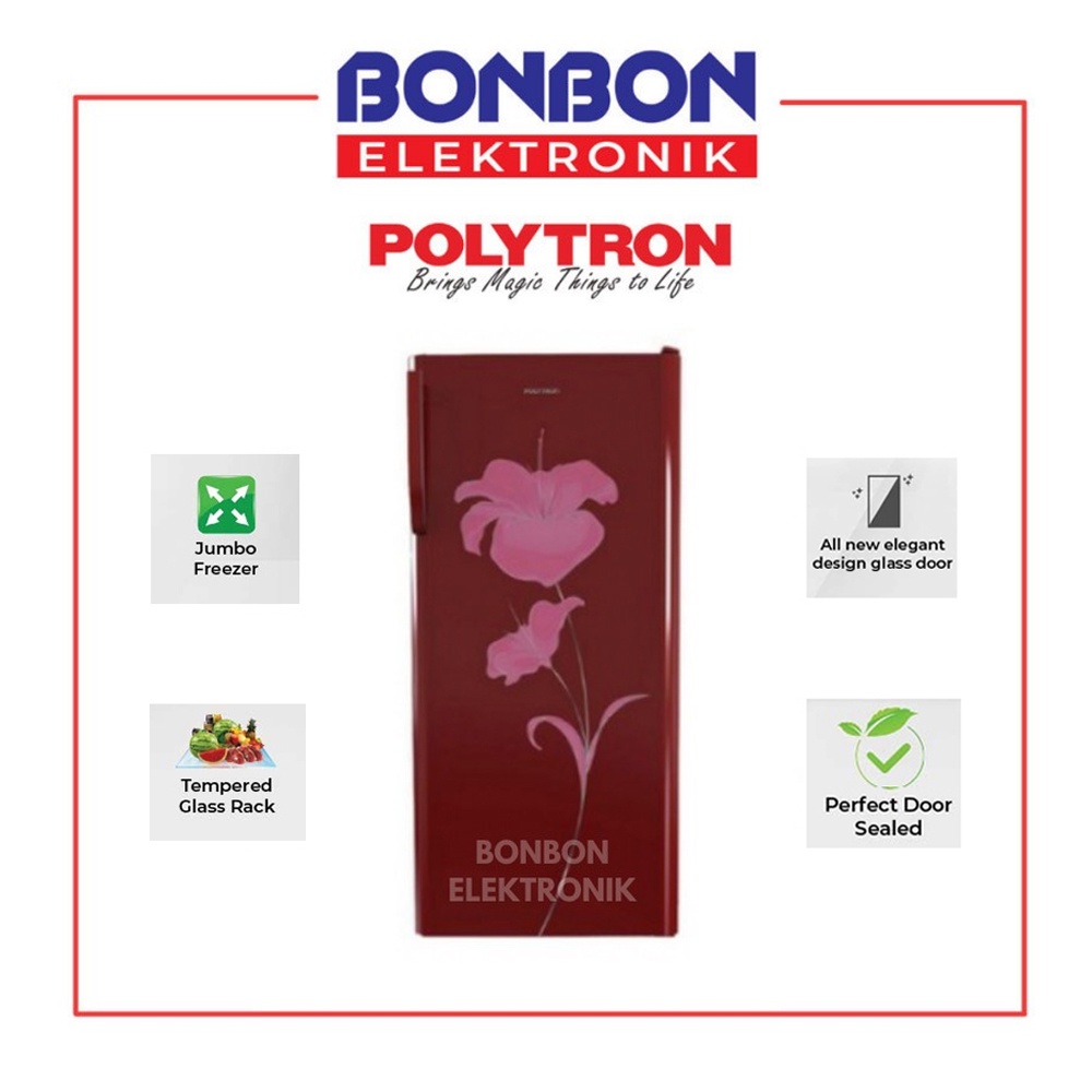 Polytron Kulkas 1 Pintu PRA 17ALR / PRA 17 ALR New Belleza 170L