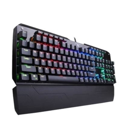 Keyboard gaming redragon mechanical wired usb 2.0 multimedia fullsize macro rgb indrah k555 k555rgb