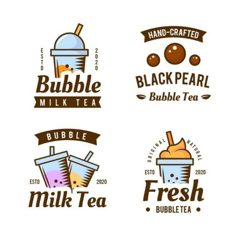 BANTU DESAIN LOGO BOBA BOBA MINUMAN