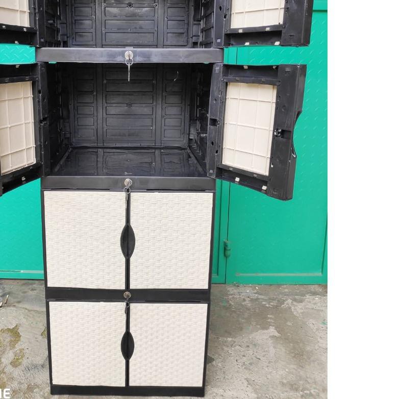 ☏ Lemari Baju lemari Pakaian Lemari Plastik Lemari BW PUTIH ❇