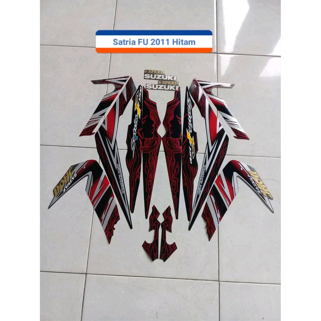 Striping Suzuki Satria Fu 2011 Hitam