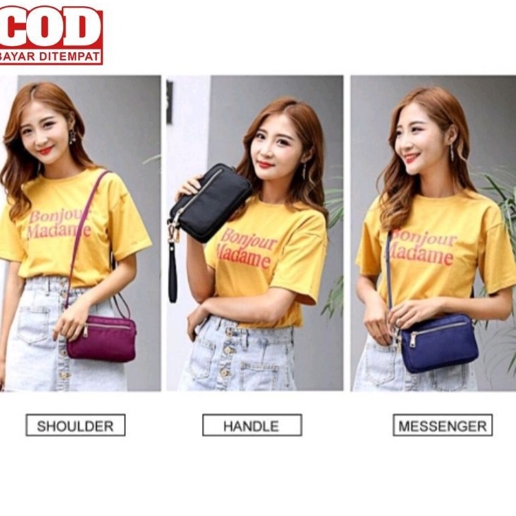 Tas Selempang Dompet Tali Panjang Cluth Wanita Csquare 0919