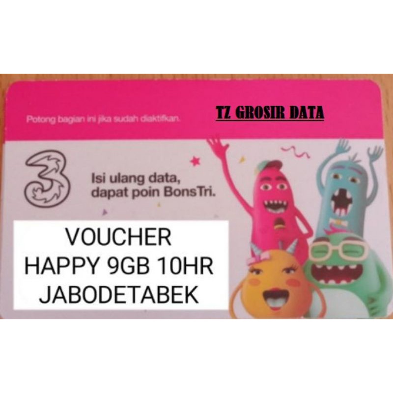 VOUCHER TRI 9GB 10 HARI