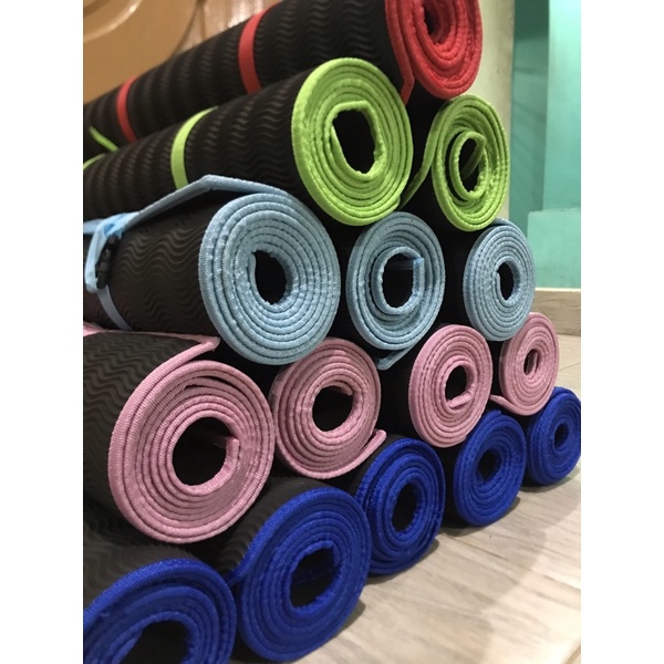 matras kemping hiking yoga spons gulung klik bucle perlengkapan outdoor