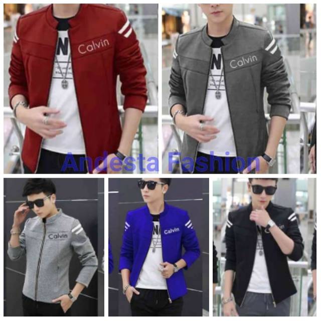 PROMO!!! Jaket Calvin VL - Jaket Pria Babyterry