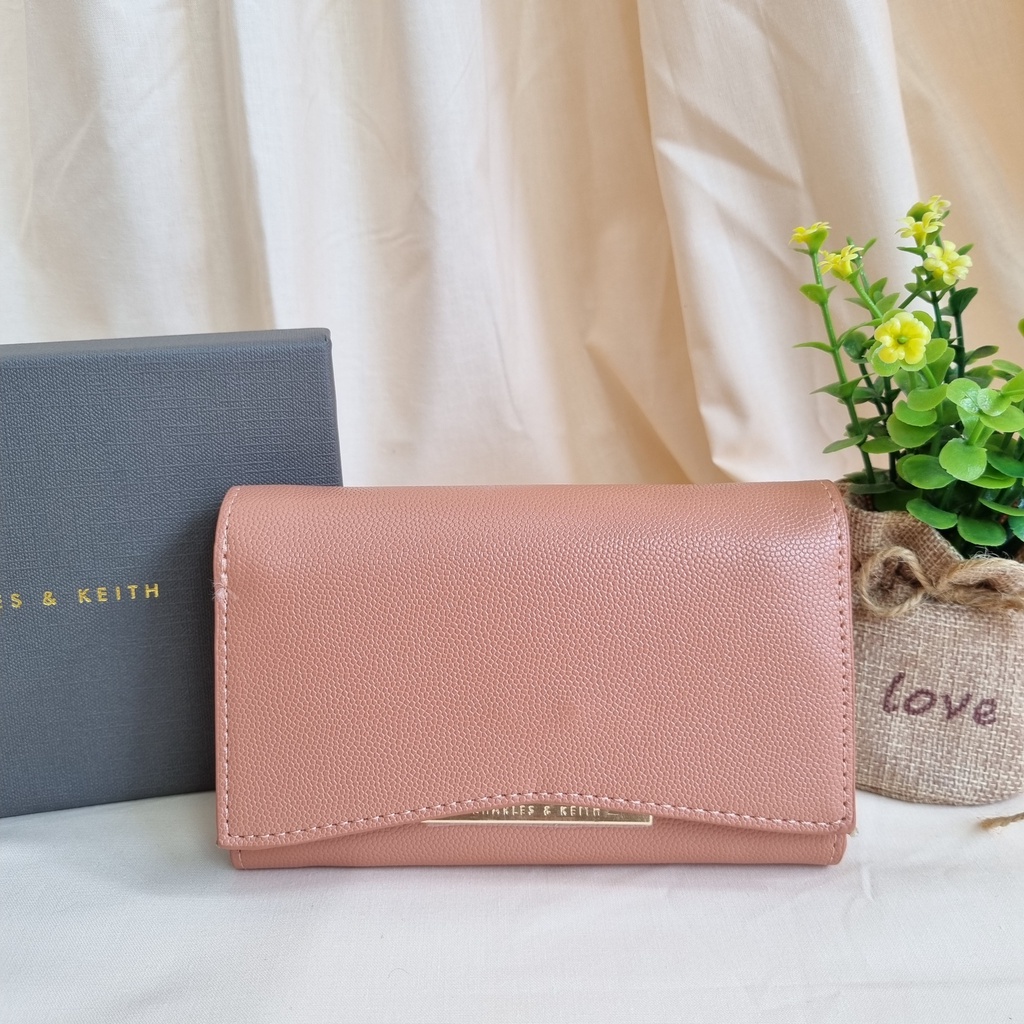 DOMPET CK WANITA FRONT FLAP WALLET