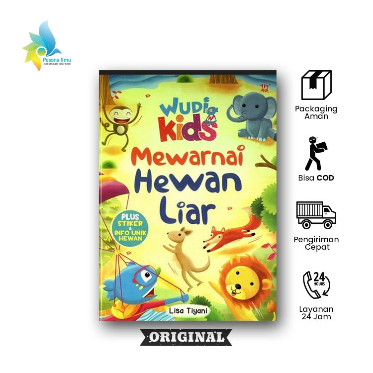 Buku Mewarnai WUDI Kids : Mewarnai Hewan Liar