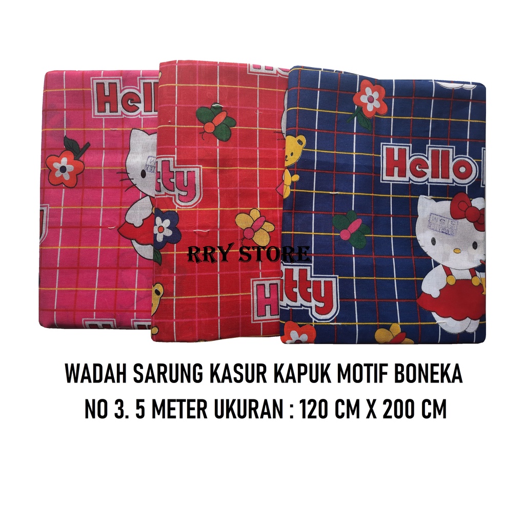 URUNG KASUR KAPUK NO 3 MOTIF BONEKA SARUNG KASUR ISI KAPUK KULIT KASUR KAPUK