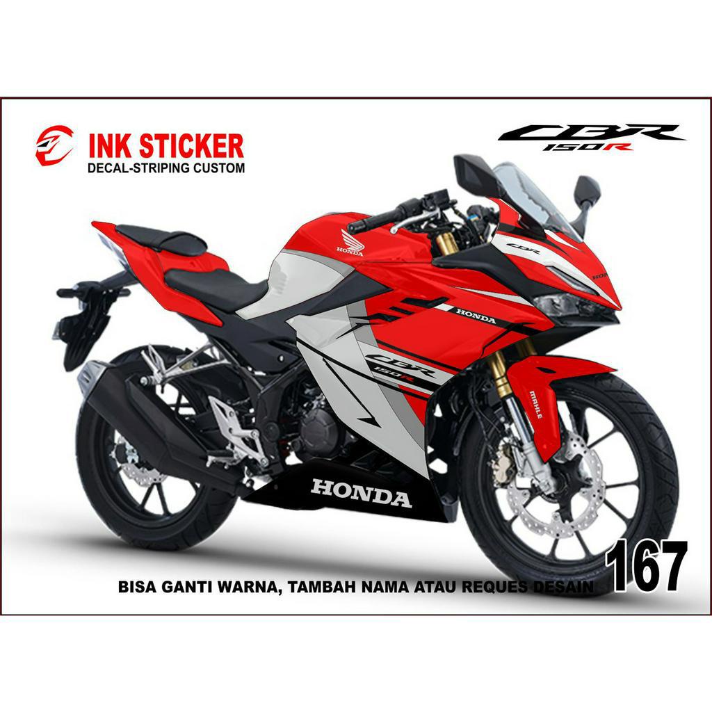 Sticker Decal All New CBR 150 R 2021, 167 fullbody, CBR 150R 2022 CBR 150R 2023