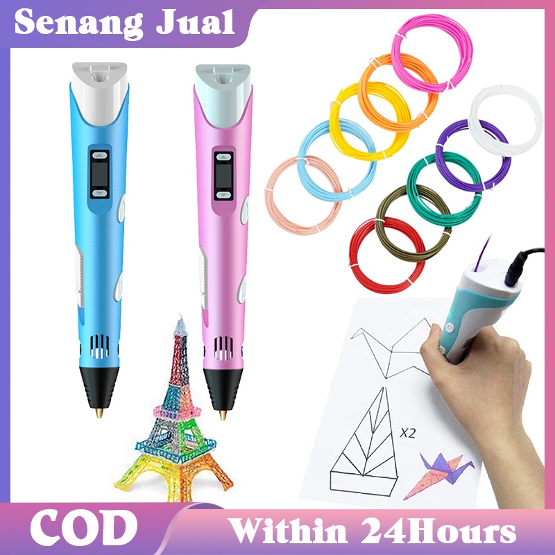 

3D Printing Pen Filament 3D Pen 10 Warna Bahan Tidak Beracun 3D Filament Making Doodle Arts&Crafts