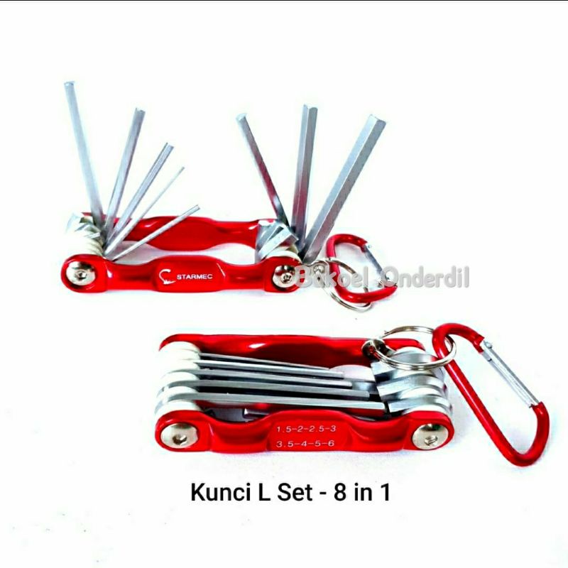 KUNCI L SET 8 IN 1