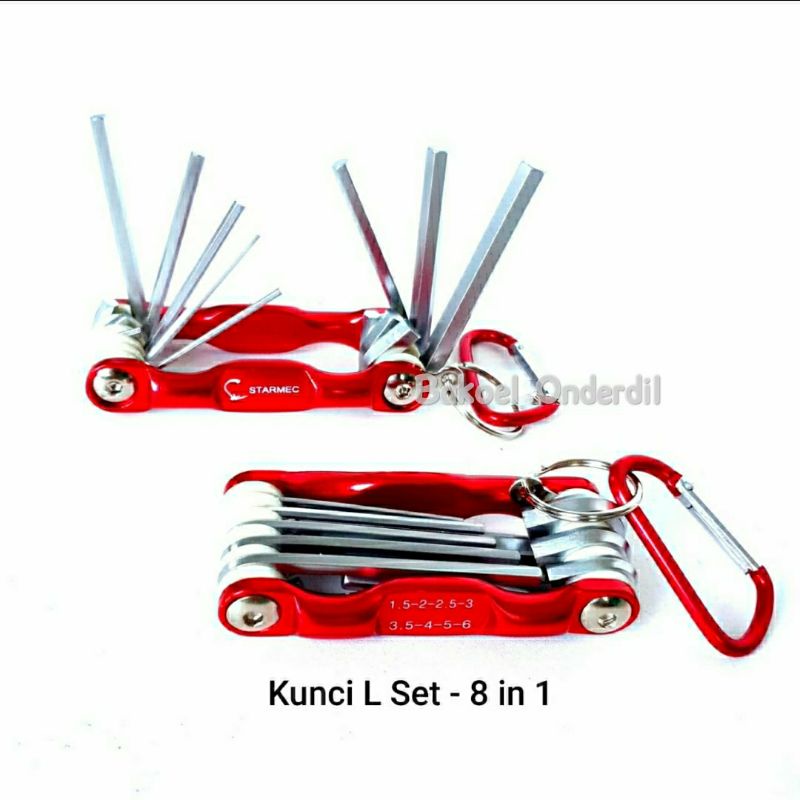 KUNCI L SET 8 IN 1