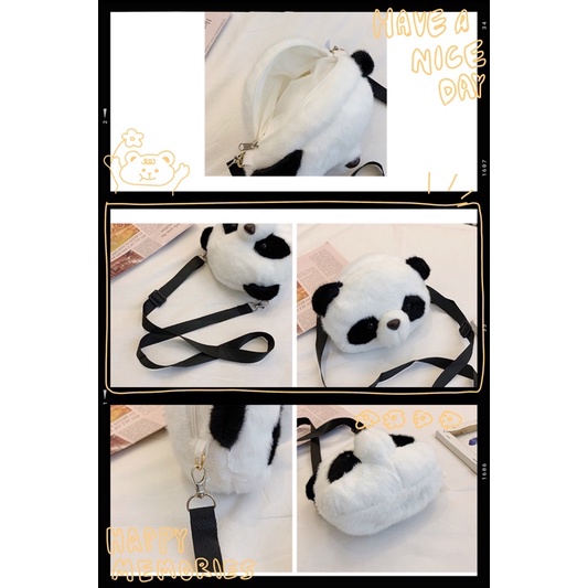 Tas selempang boneka kelinci panda TL021 TL023 anak perempuan sling bag