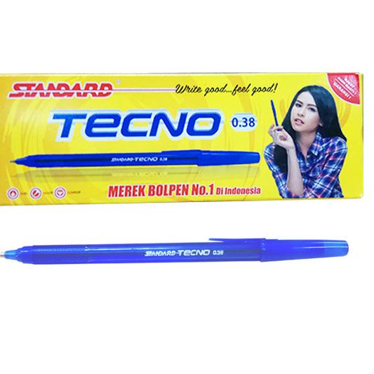 

✹ STANDARD PEN TECNO 0.38 ISI 12 PCS - Biru ♨