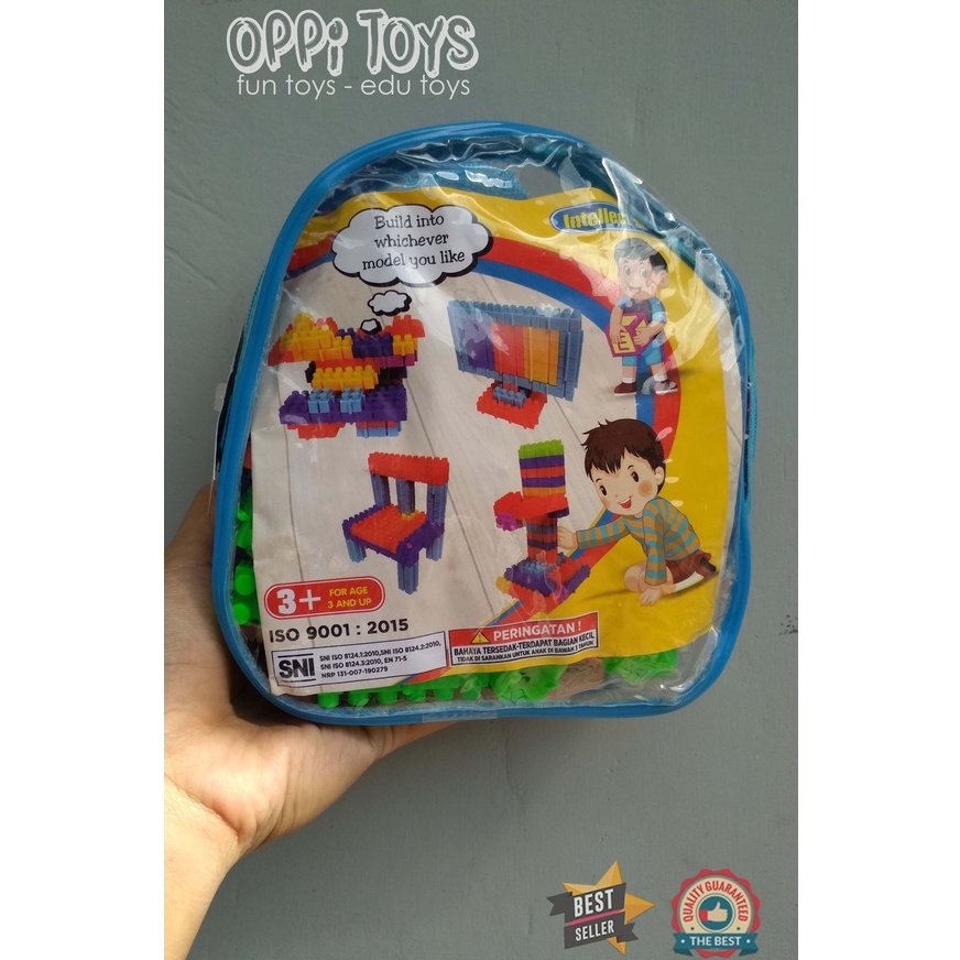 [COD] Mainan Susun Balok Mini - Mainan Edukasi Block Mini - Legggo Kecil - Mini Block Leggo Builder 