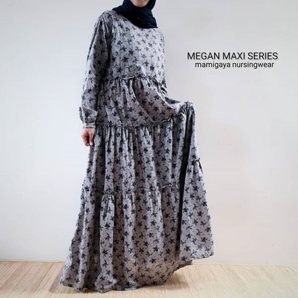 mamigaya Megan maxi Bunga baju menyusui