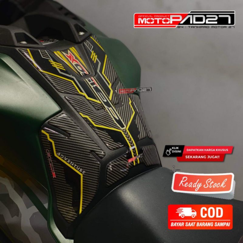 motopad27 stiker tankpad CB150X resin carbon full set (Bisa COD)