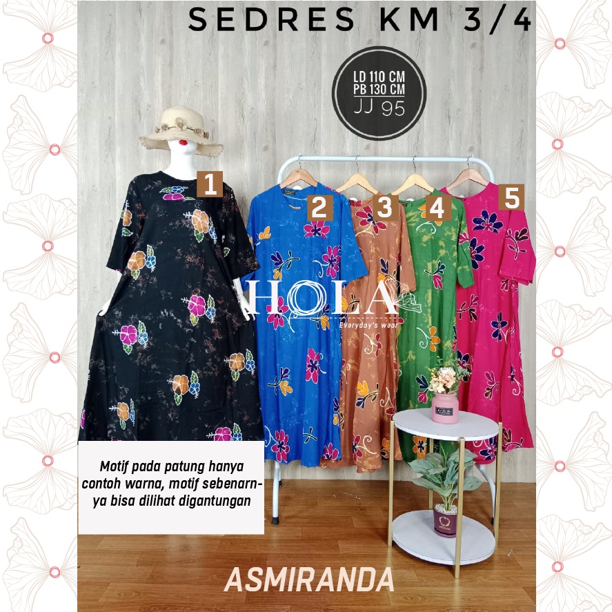 HOLA_FASH | Sekdres Messha klok, sekdres Messa, Sekdres Klok motif Sunan, Sekdres asmiranda-JJ95-FD-SASMR01