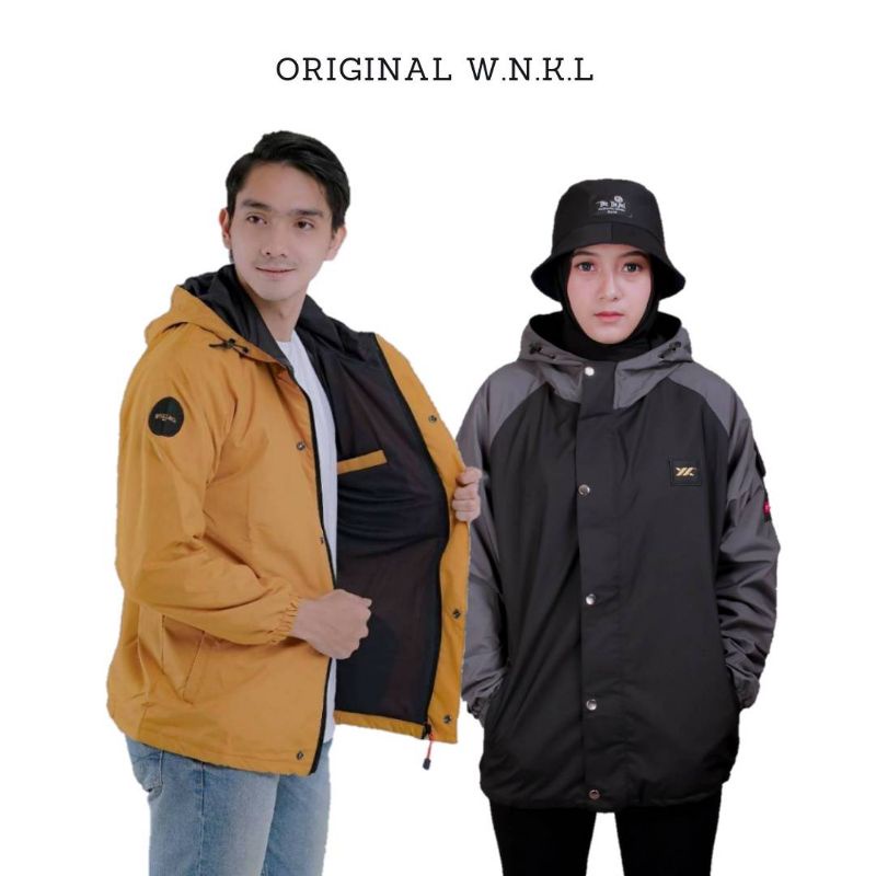 WNKL ORIGINAL Jaket Outdoor Gunung Waterproof Reglan Unisex Pria Wanita