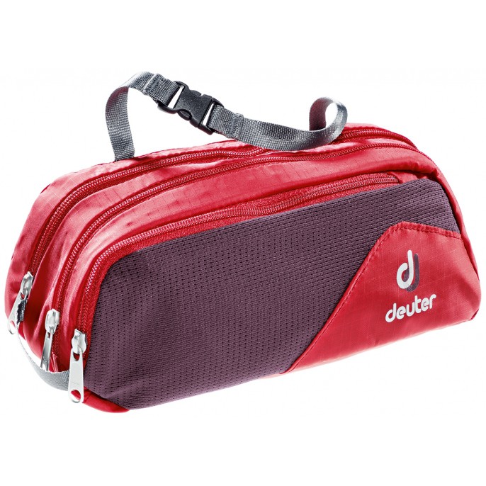 Toiletry Bag Deuter Wash Bag Tour II Fire-Aubergine (Red-Purple)