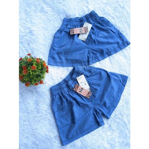 KULOT JEANS PENDEK ANAK 4-13 TAHUN