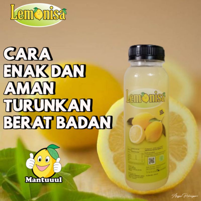 

JUS Diet Lemonisa Juice Pelangsing Penurun Berat Badan Herbal 100 % Murni sari lemon