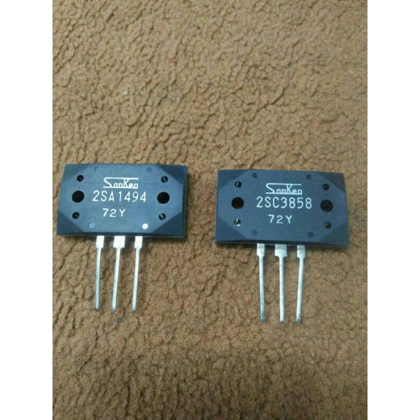 Transistor power SANKEN 2SC3858 & 2SA1494 ORIGINAL - transistor final SUPER 2sa1494 2sc3858 72Y ori