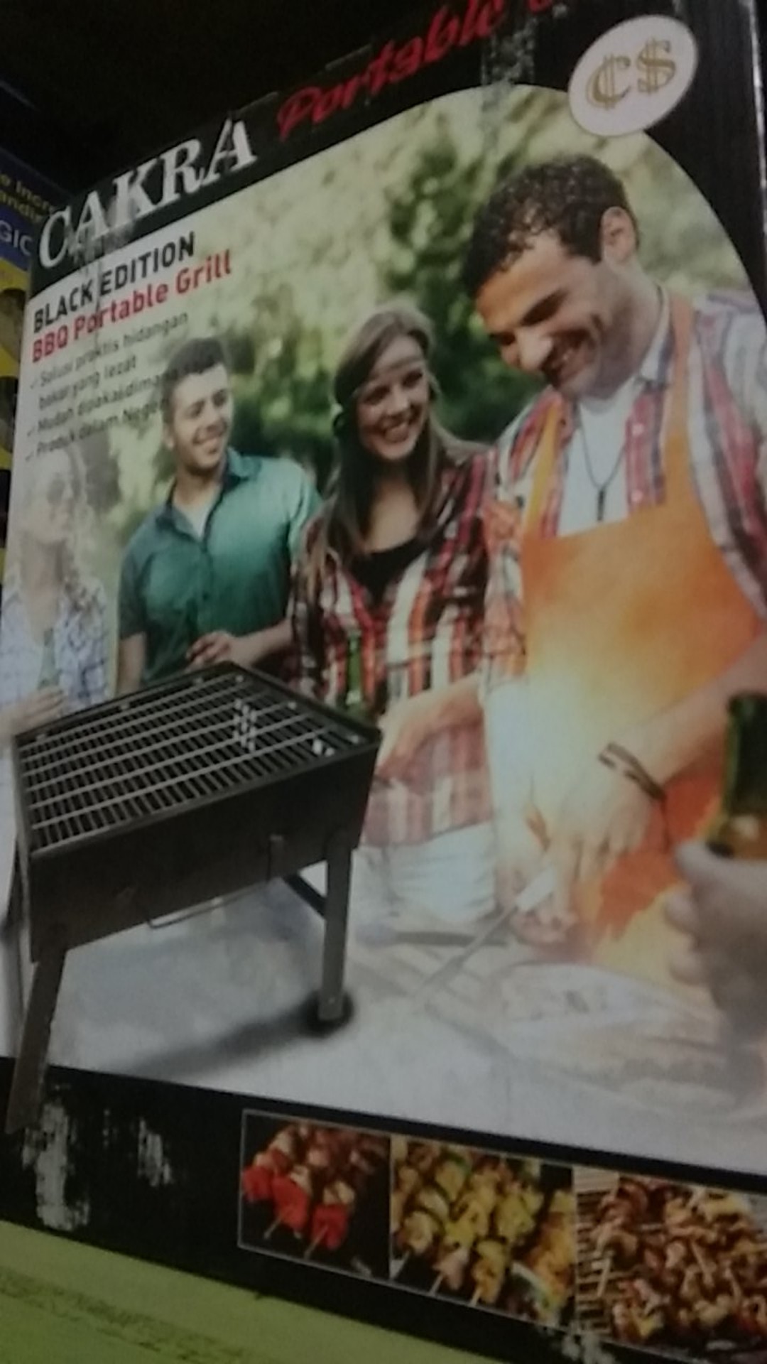 Pemanggang Portable Yang Bisa Di Lipat (pangangan Bbq)