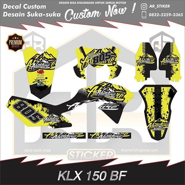 Decal KLX 150 BF Adventure