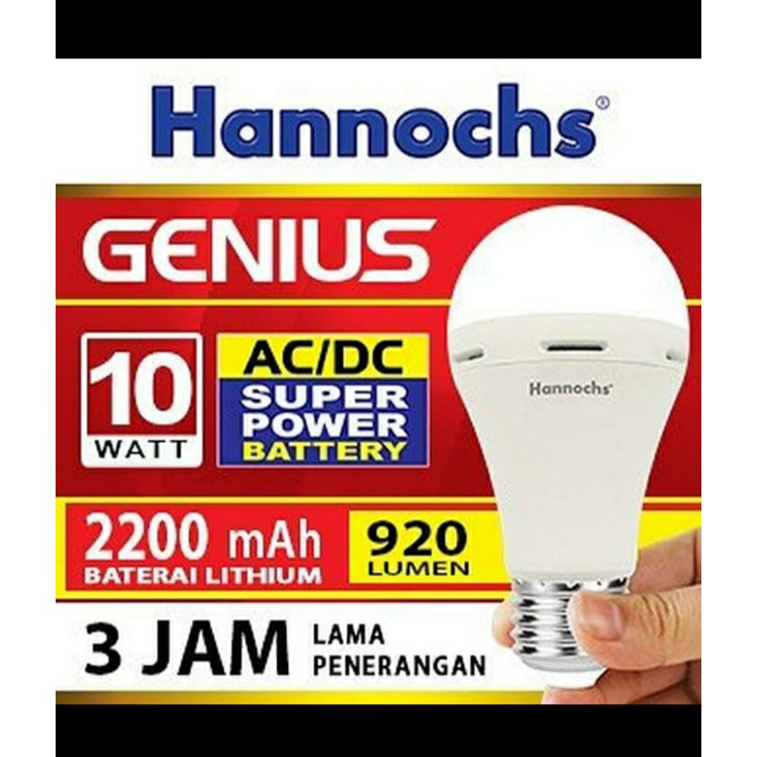 Lampu Hannochs LED Genius 10 WATT