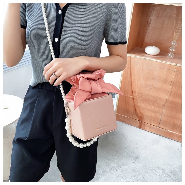 BJ81879 - BEIGE/BLACK/GREEN/PINK/YELLOW - TAS BOX KUBUS PITA SERUT MUTIARA KOTAK WANITA FASHION IMPORT MODIS ELEGAN TERMURAH TERLARIS TERBARU BAGSTORE JAKARTA TAS BATAM GT1879