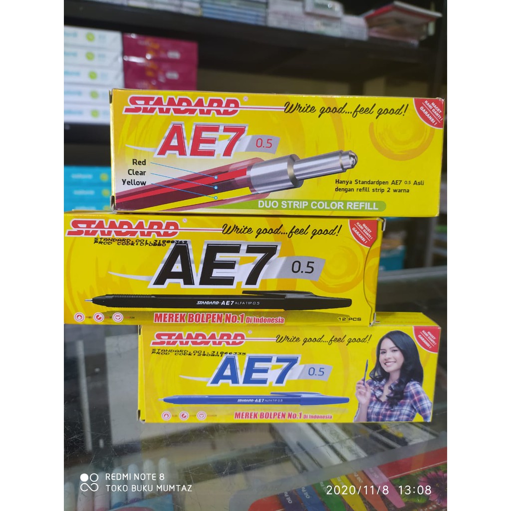 

(12 PCS) Pena / Pulpen Merek Standar