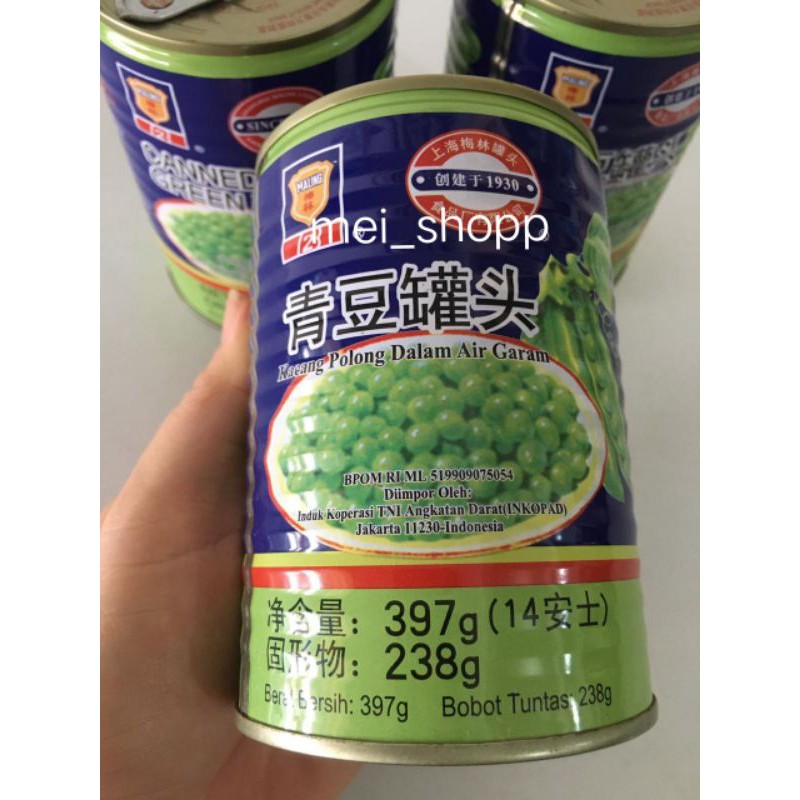 

Maling TTS Canned Green Peas 397gram kacang polong hijau