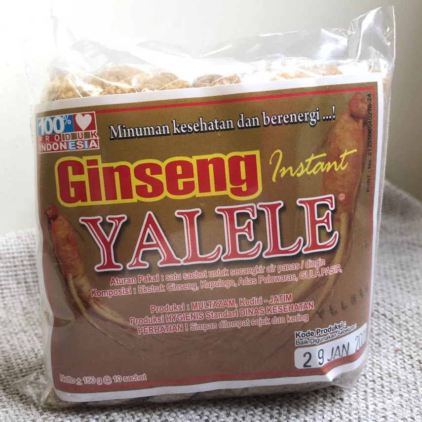 

YALELE GINGSENG INSTAN 150 gr / 10 sachet