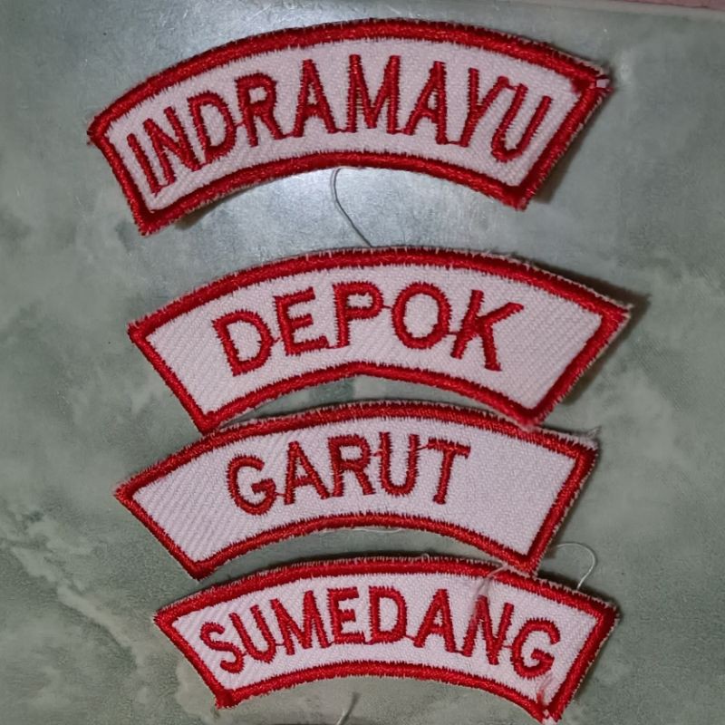 Bordir Tulisan Kwarcab Se Jawa Barat Badge Kwartir Cabang