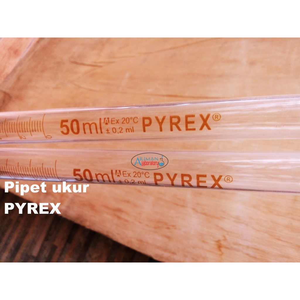 Pipet Ukur 50 ml, Serologi pipet PYREX Class A