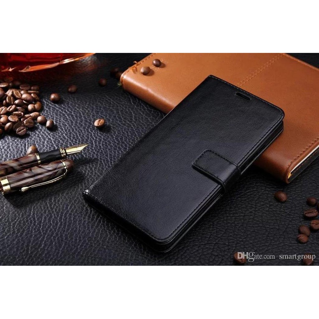 Flip cover wallet case Oppo F9 Pro Plus casing hp dompet kulit premium ORIGINAL Murah