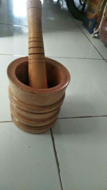 Lumpang Kayu, Tumbukan Kayu, Penumbuk Kayu + Alu
