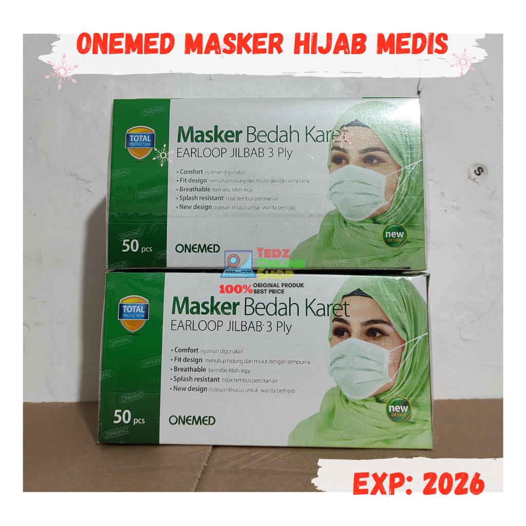 Masker Hijab Onemed Isi 50pcs