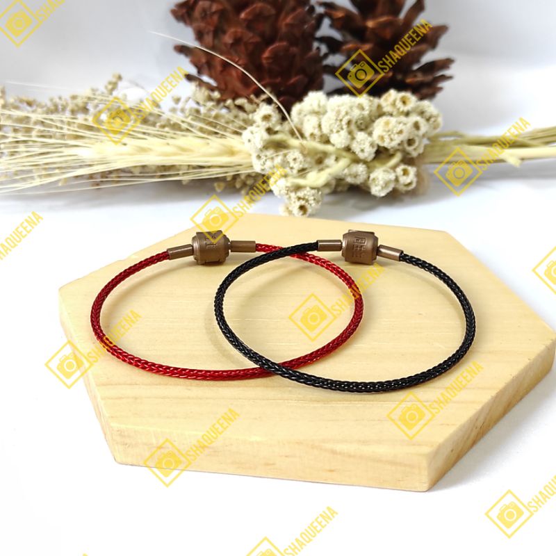 Gelang tali kawat pandora tebal 2mm