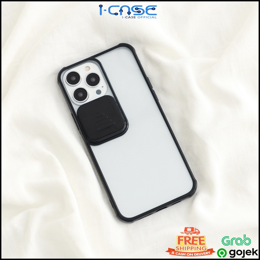 Slide Camera Black  Soft Case Lens Cover Anti Crack iPhone 6 7 8 6+ 7+ 8+ X XR XS 11 12 13 PRO MAX