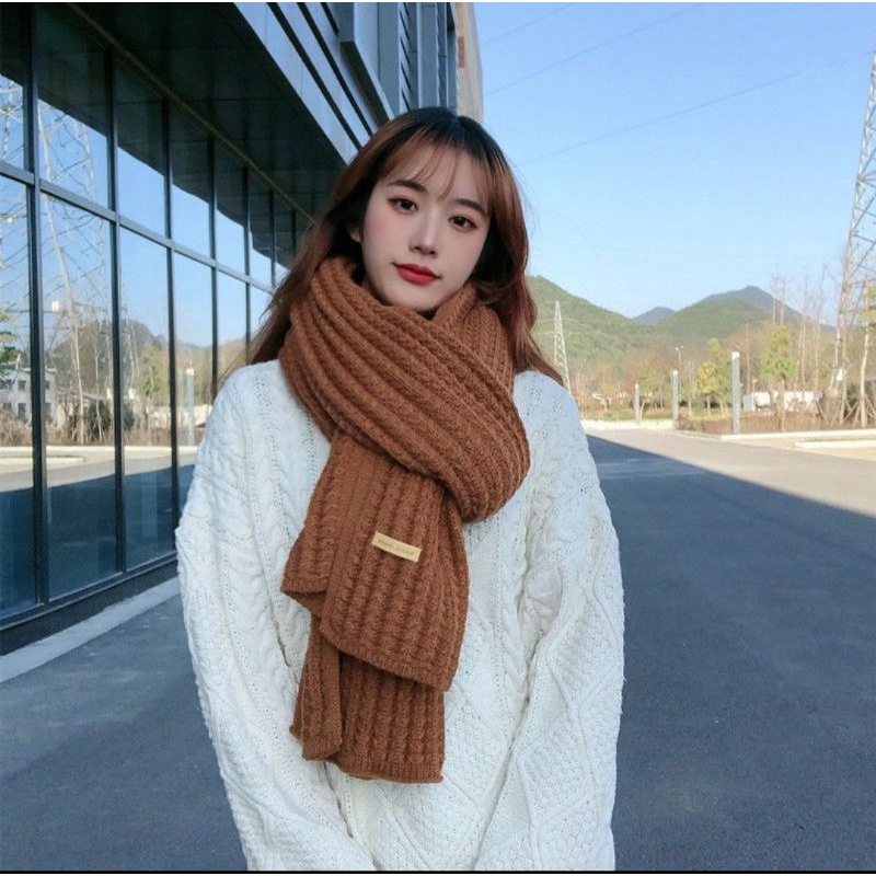 LONG SCARF UNISEX WINTER MUSIM DINGIN