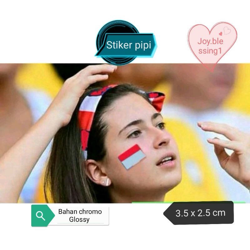 

(1 PAK ISI 10 PCS) STIKER HUT RI BENDERA MERAH PUTIH/stiker pipi hut RI