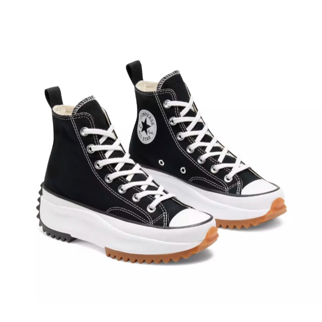 CONVERSE RUN STAR HIKE LUGGED BLACK WHITE GUM ORIGINAL | Shopee Indonesia